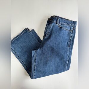 LAUREN Ralph Lauren Womens Blue Denim Classic Mid Calf Jeans Size 6